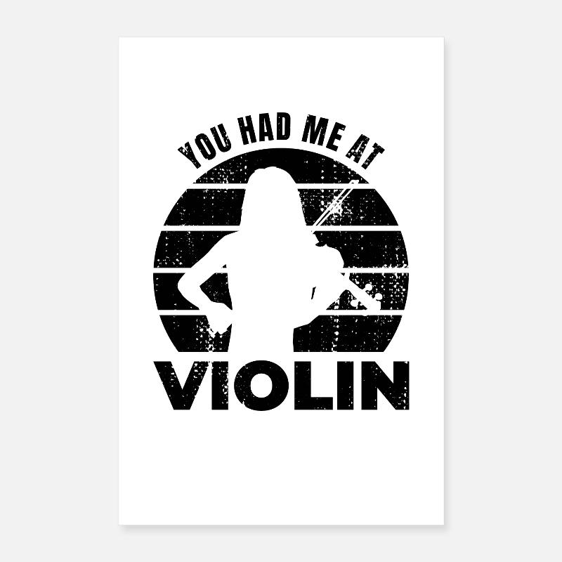 Tu m’avais au violon Poster 40 x 60 cm