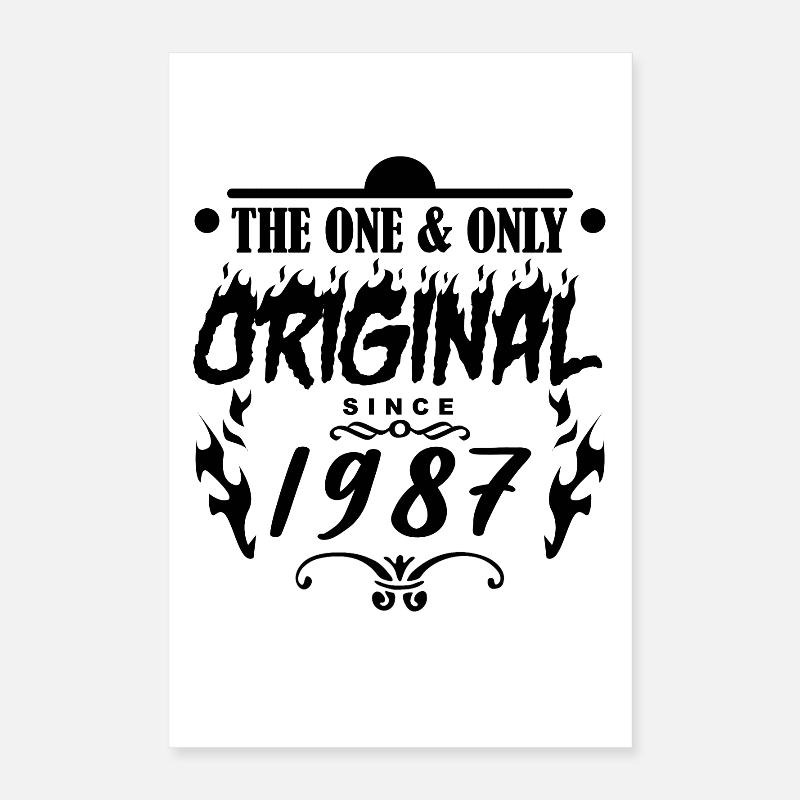 1987 - Année de construction 1987 - Année de construction 1987 Poster 40 x 60 cm