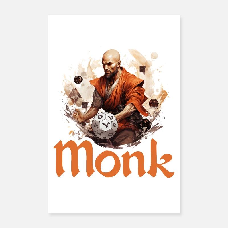 Du spielst einen Mönch im Rollenspiel? Perfekt Poster 40x60 cm