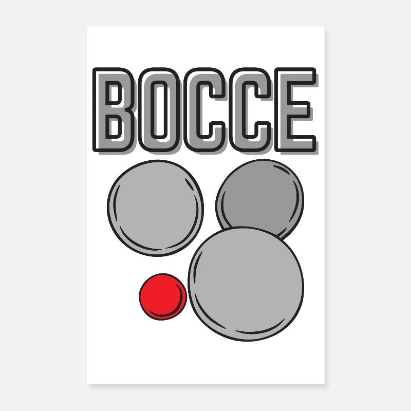 Bocce Spruch Bocce Ball mit Jack Bocci Game Bocce Poster 40x60 cm