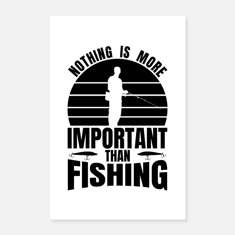 Funny Angler Poster 16" x 24" (40x60 cm)