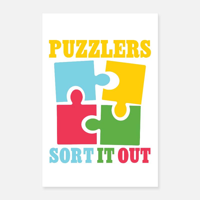 Puzzlers sort it out Poster 40x60 cm