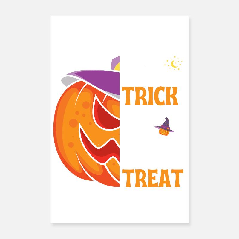 Halloween gift "Trick or Treat" Poster 16" x 24" (40x60 cm)