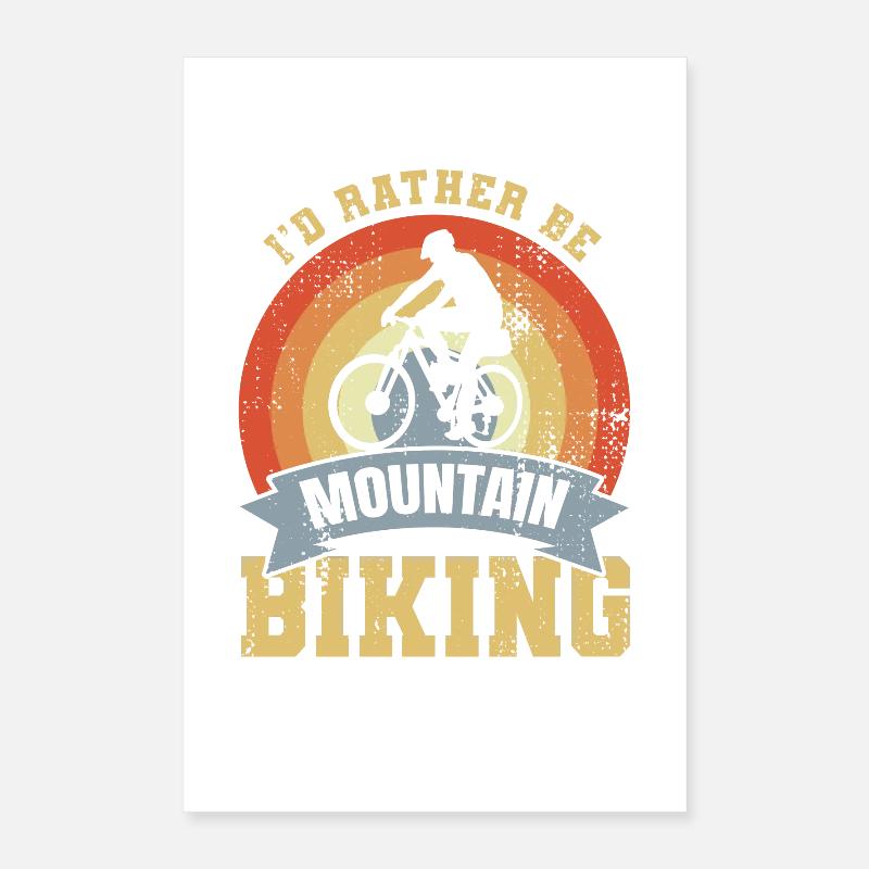 Dicton vintage du VTT Poster 40 x 60 cm