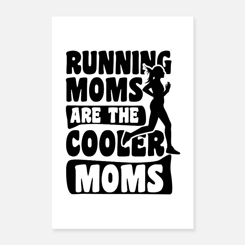Laufende Mutter Poster 40x60 cm