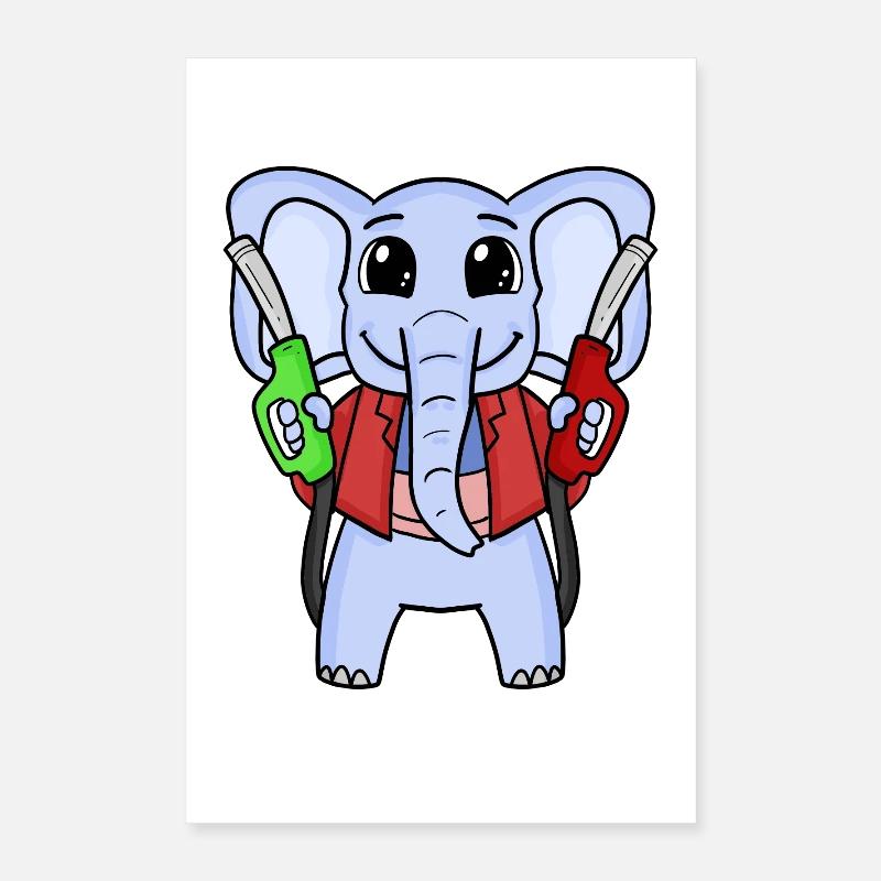 Pompiste Poster 40 x 60 cm