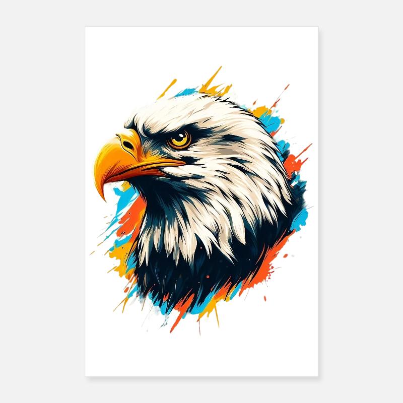 Pygargue à tête blanche Poster 40 x 60 cm