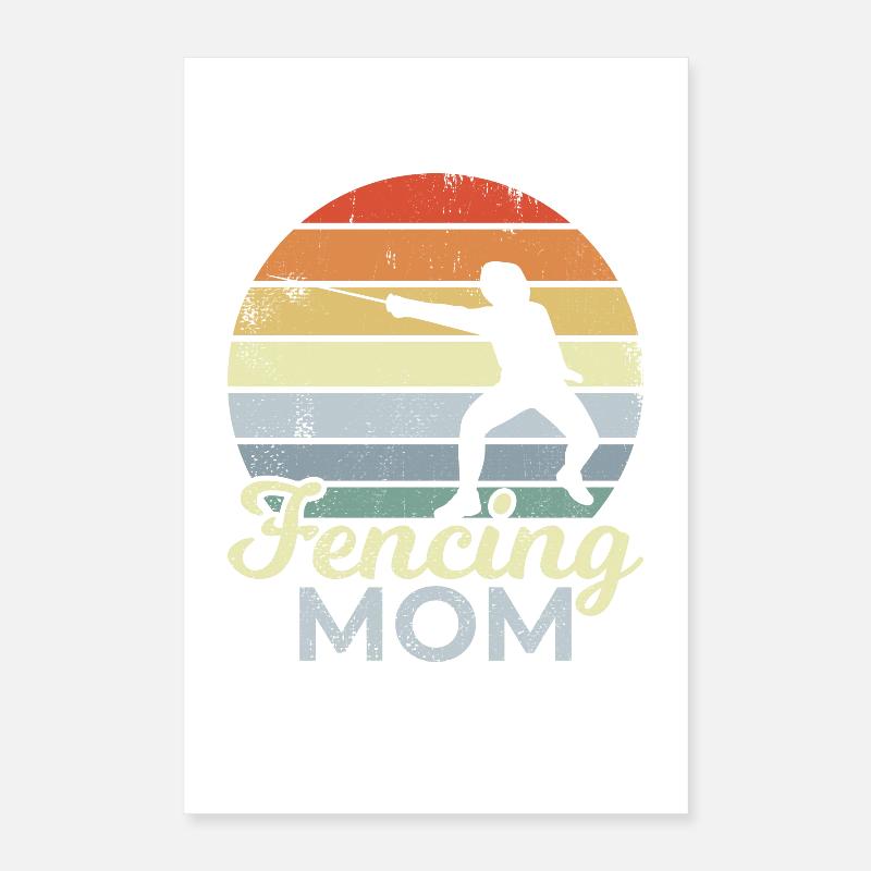 Fechter Mutter Poster 40x60 cm