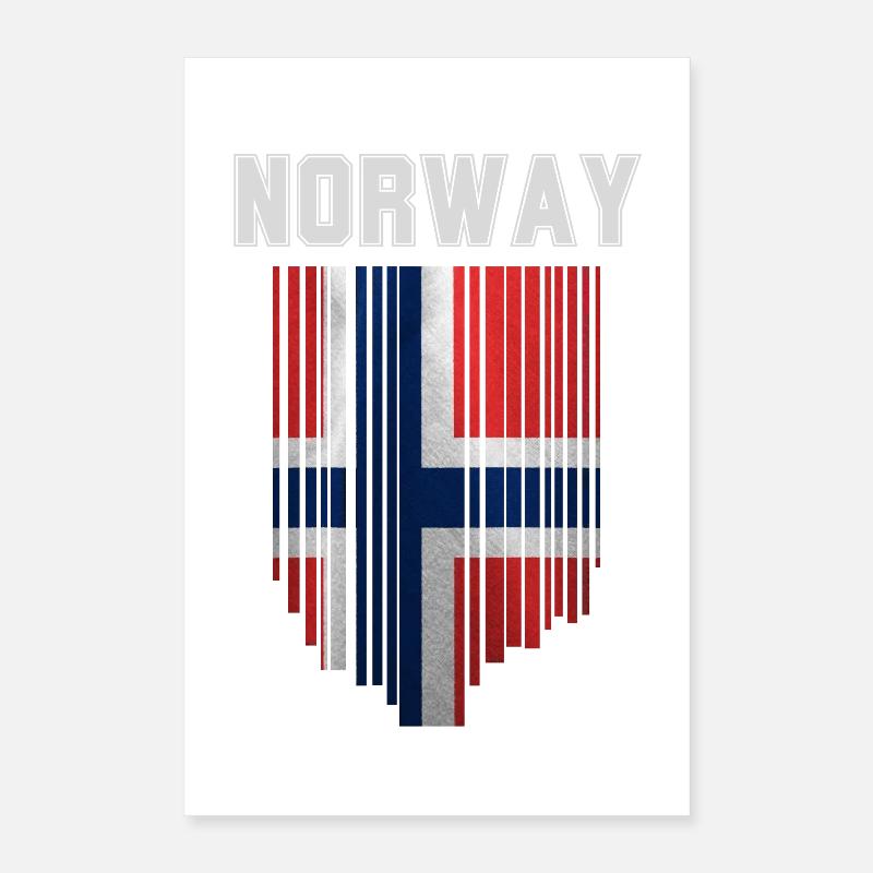 Norwegian flag, Norwegian pride Poster 16" x 24" (40x60 cm)