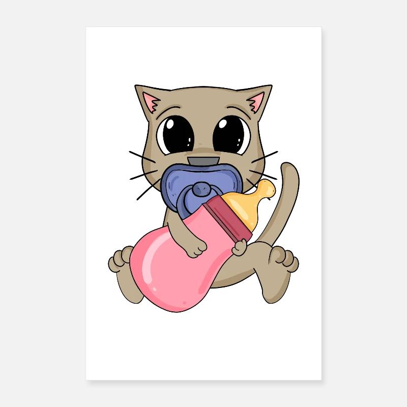 Motif de bébé chat Poster 40 x 60 cm