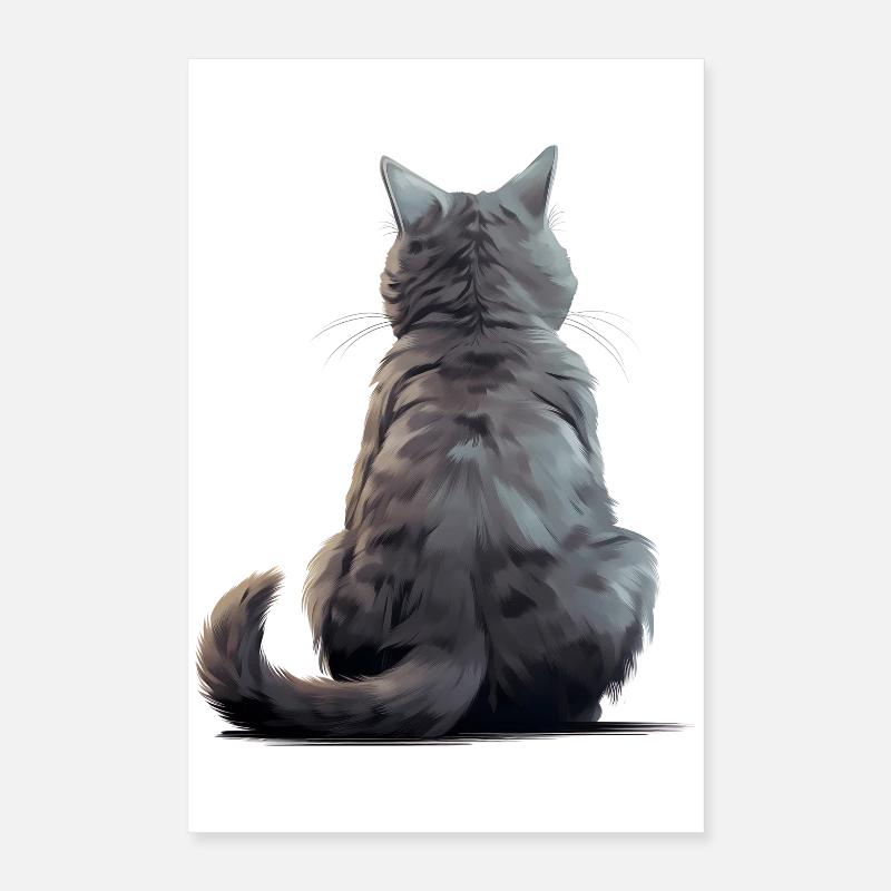 Chat Chartreux Poster 40 x 60 cm