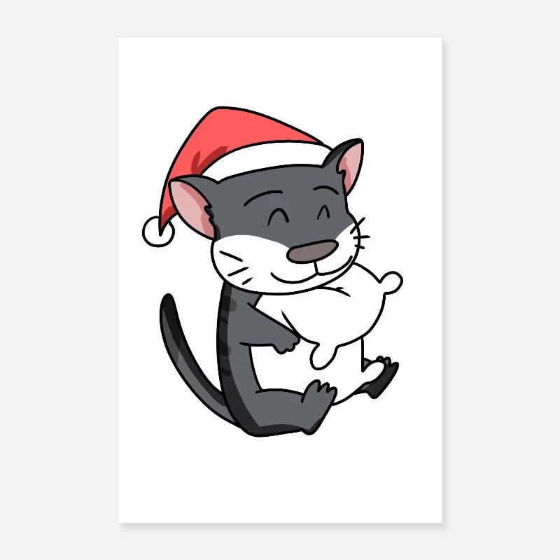 Chat, Mignon, Chat De La Forêt Norvégienne Poster 40 x 60 cm