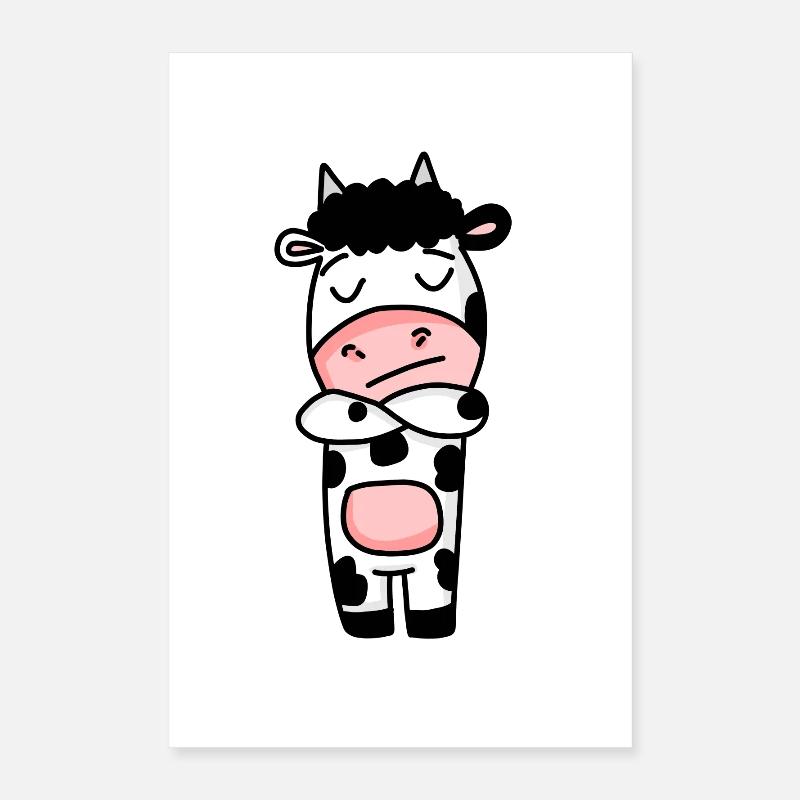 Cow is annoyed Poster 16" x 24" (40x60 cm)