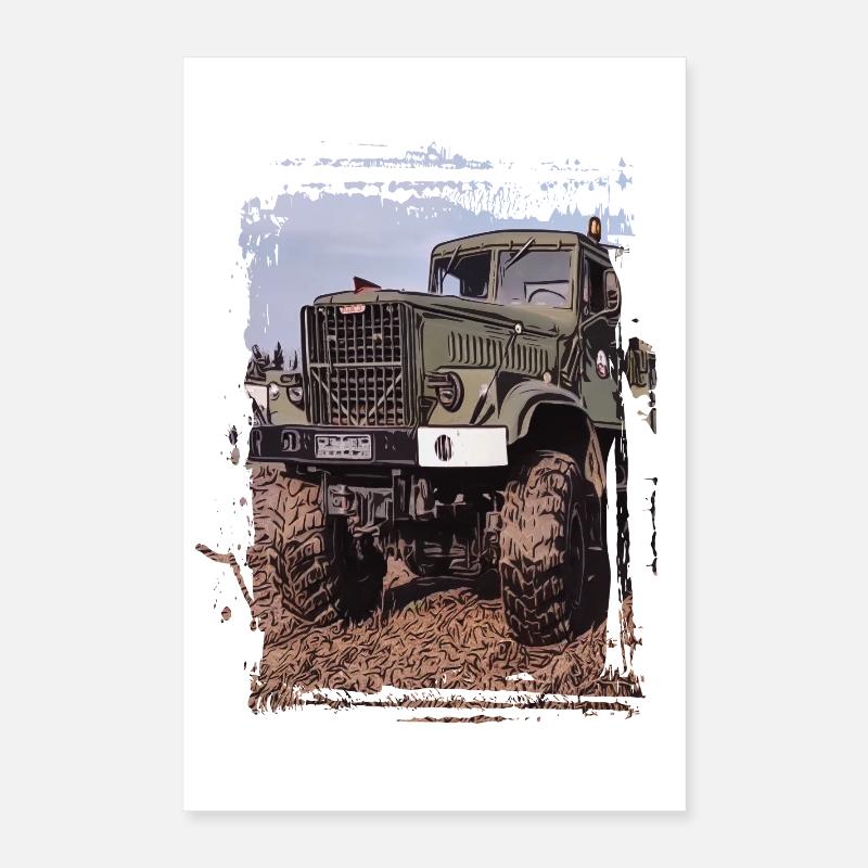 Camion KRAZ Poster 40 x 60 cm
