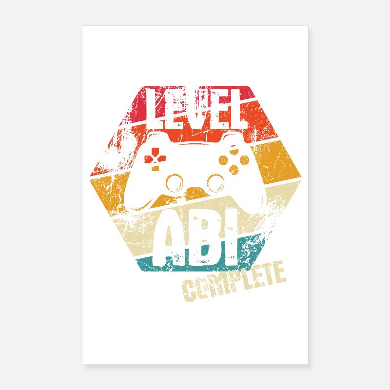 ABI - Level complete - Controller - Gamer Poster 40x60 cm
