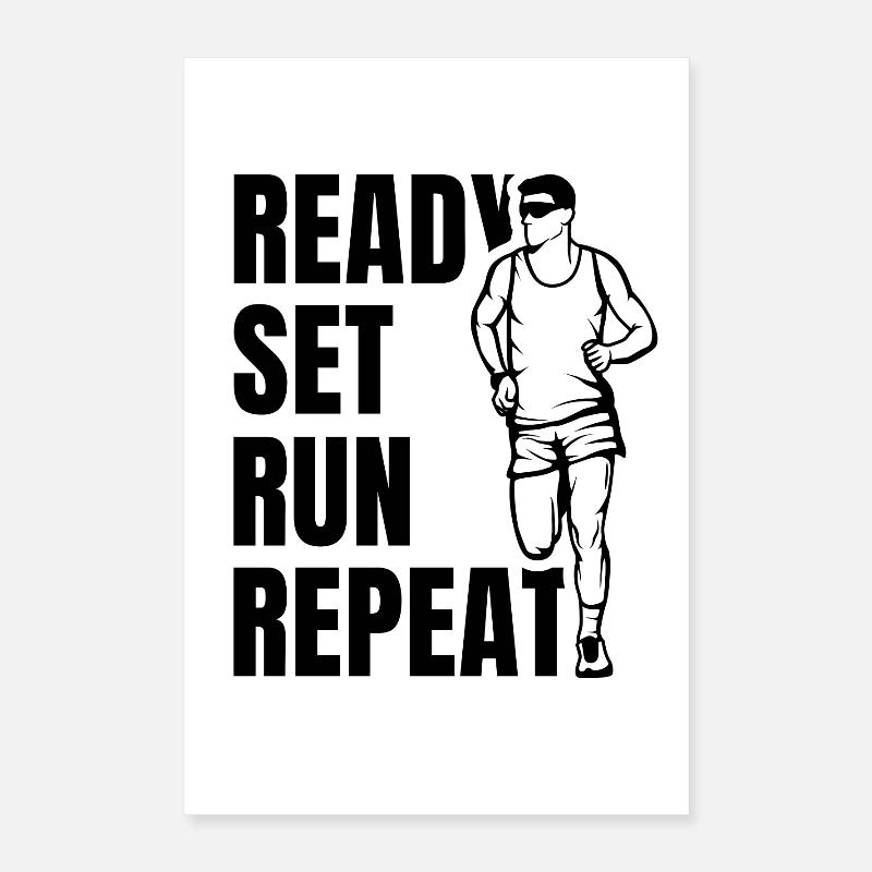 Citation de coureur Poster 40 x 60 cm