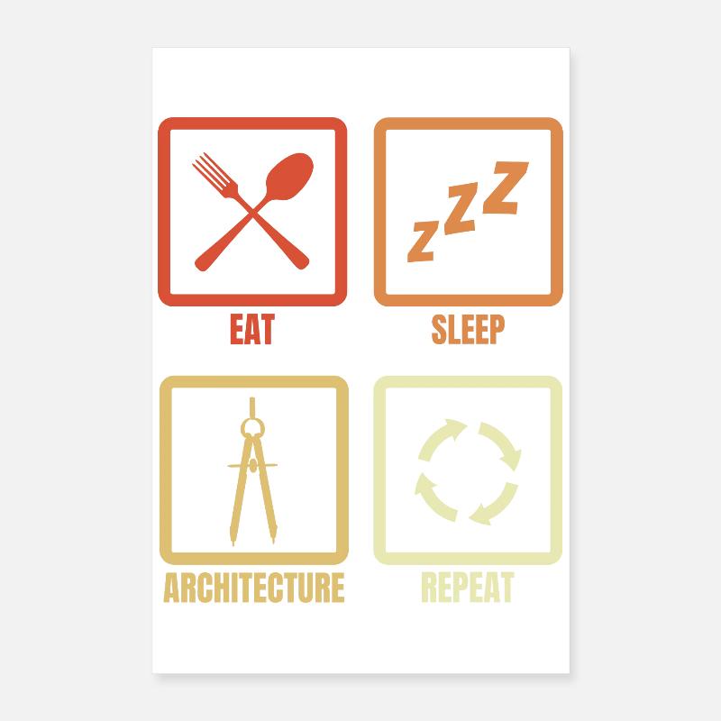 Le quotidien de l’architecte Poster 40 x 60 cm