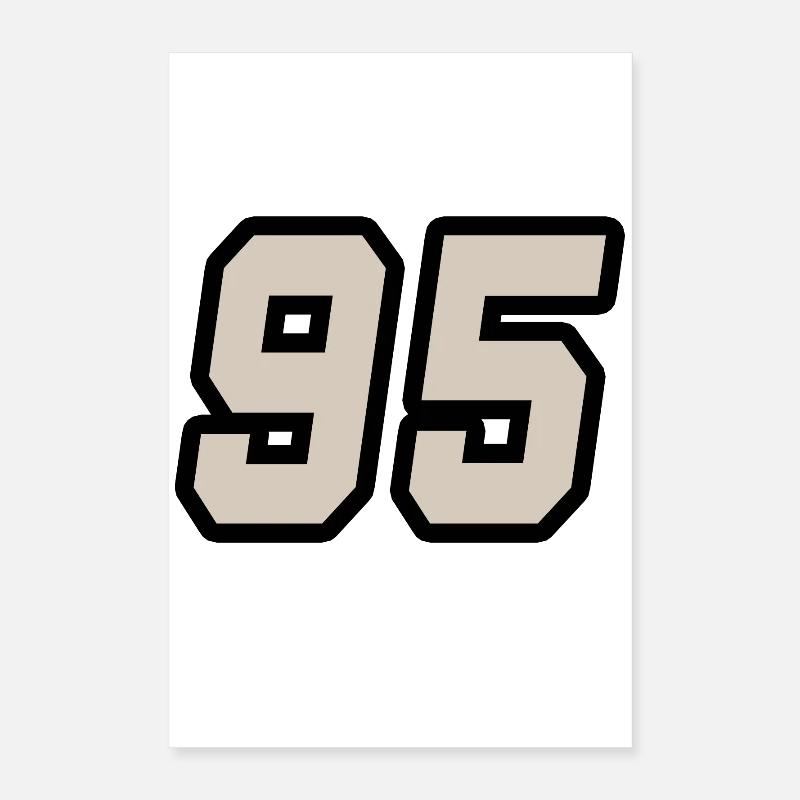 Nummer fünfundneunzig 95 Poster 40x60 cm