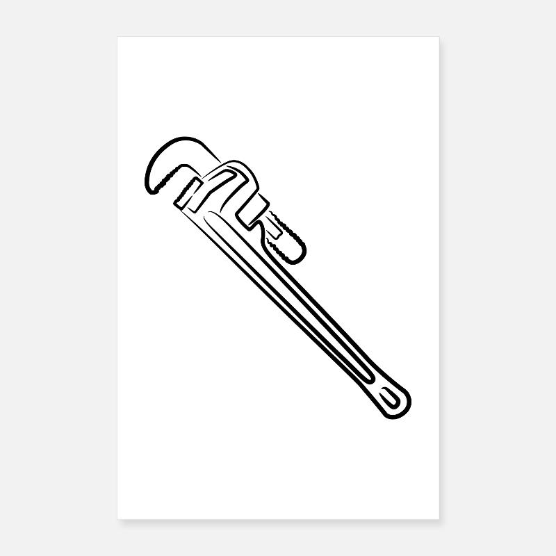 Clé à pipe Poster 40 x 60 cm
