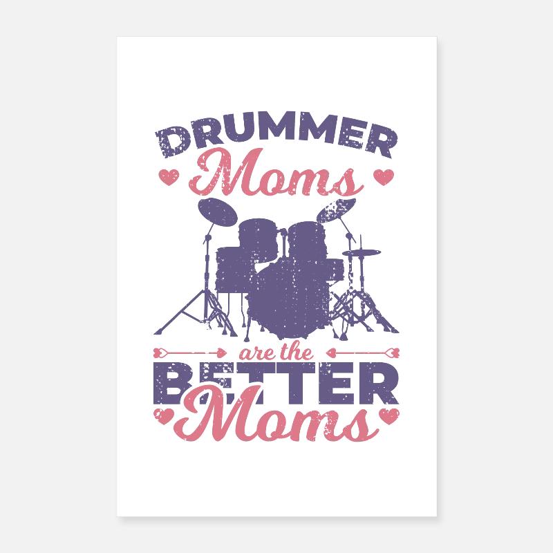 Maman batteur Poster 40 x 60 cm