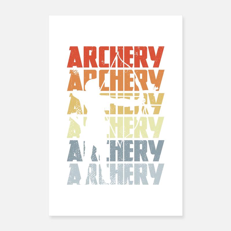 Retro Archer Poster 16" x 24" (40x60 cm)