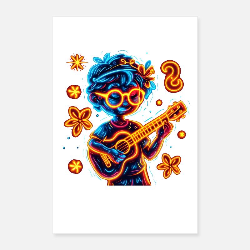 90s Ukulelist Poster 16" x 24" (40x60 cm)