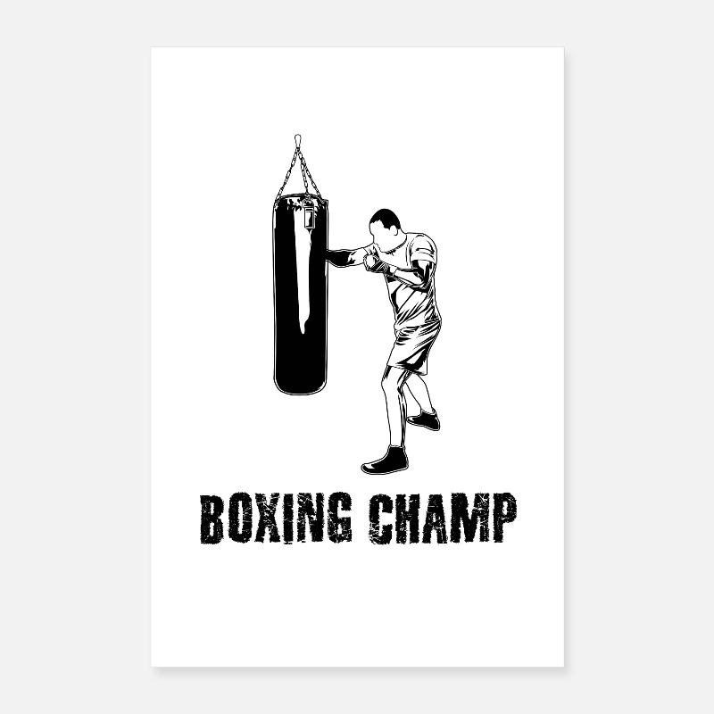 Motivation des boxeurs Poster 40 x 60 cm