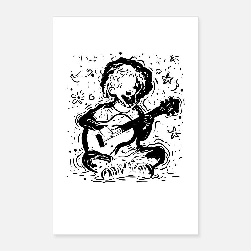 Ukulele Child Poster 16" x 24" (40x60 cm)