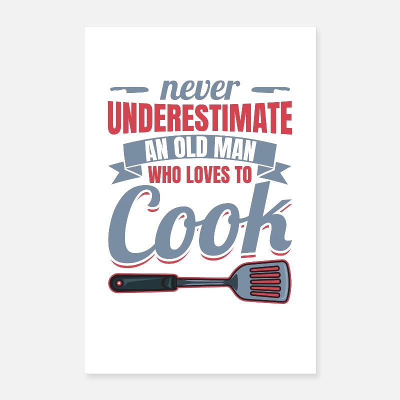 Kok bedstefar Poster 40x60 cm