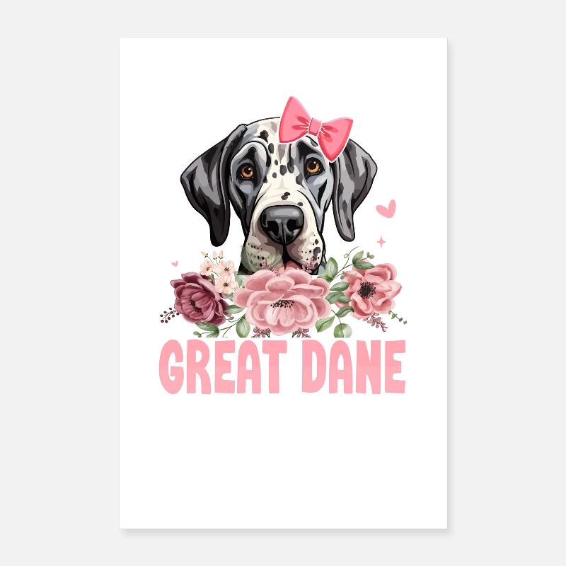 Great Dane Mama Poster 16" x 24" (40x60 cm)