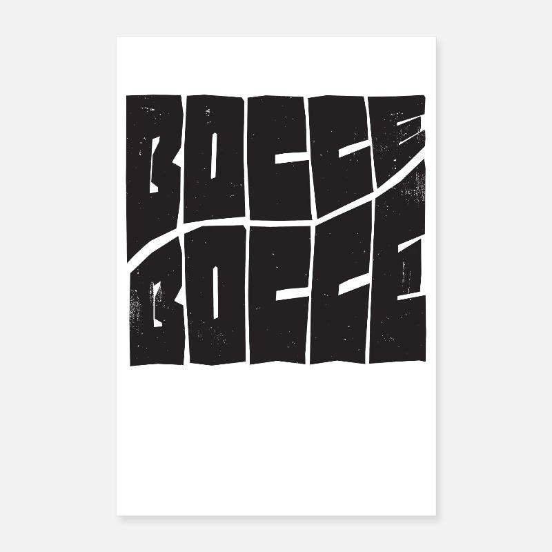 Bocce Spruch Bocce Ball mit Jack Bocci Game Bocce Poster 40x60 cm