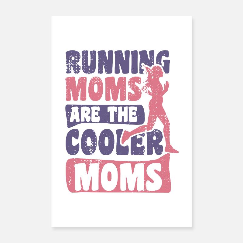 Mère et coureuse Poster 40 x 60 cm