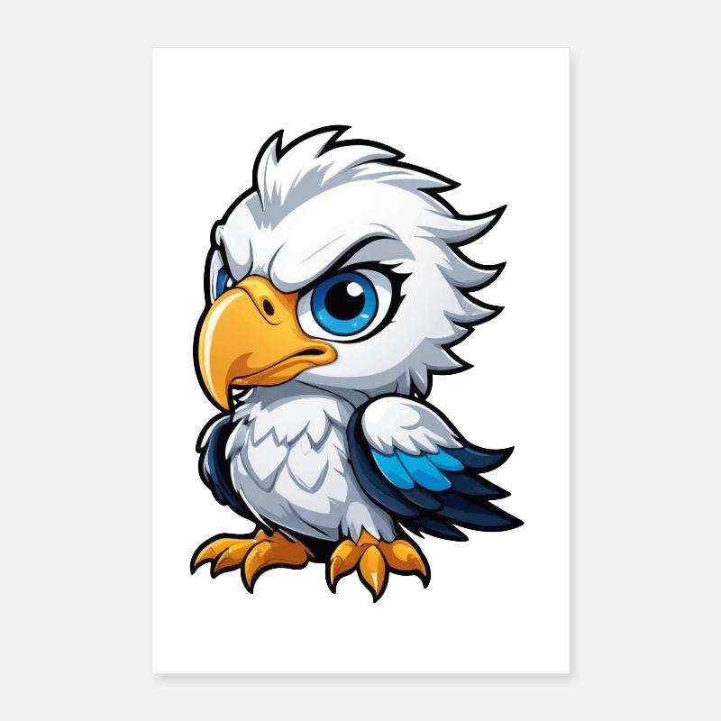 Cheeky Eagle Chick Poster 40x60 cm