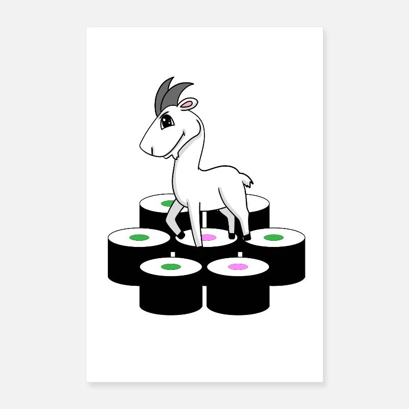 Sushi de chèvre Poster 40 x 60 cm