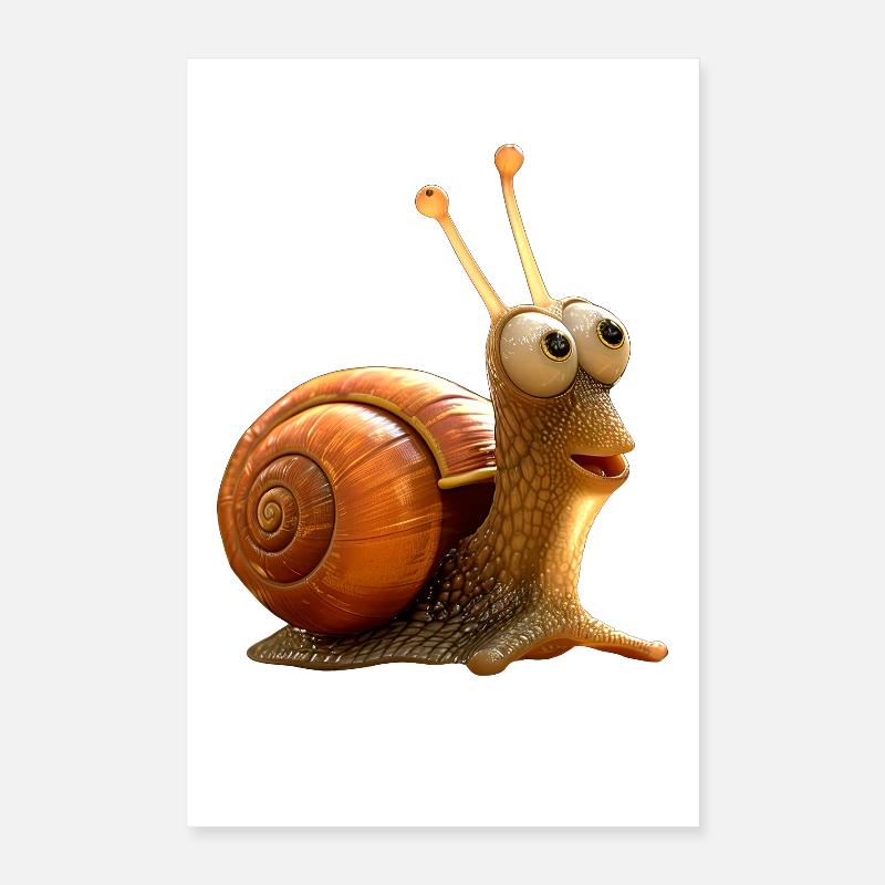 Snail Vineyard Snail Shell Snails Poster 16" x 24" (40x60 cm)