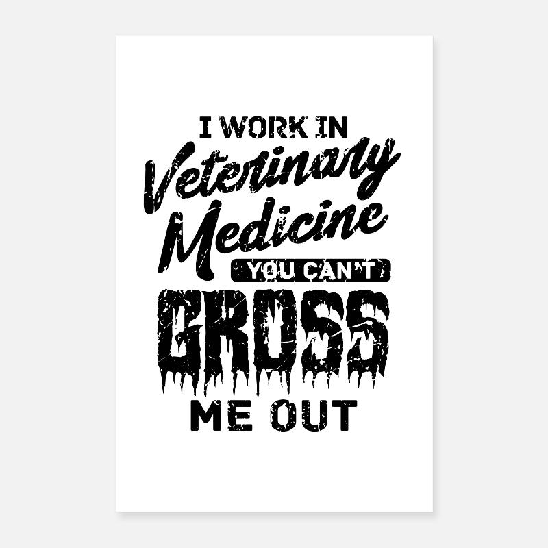 Tierarzt Spruch Poster 40x60 cm