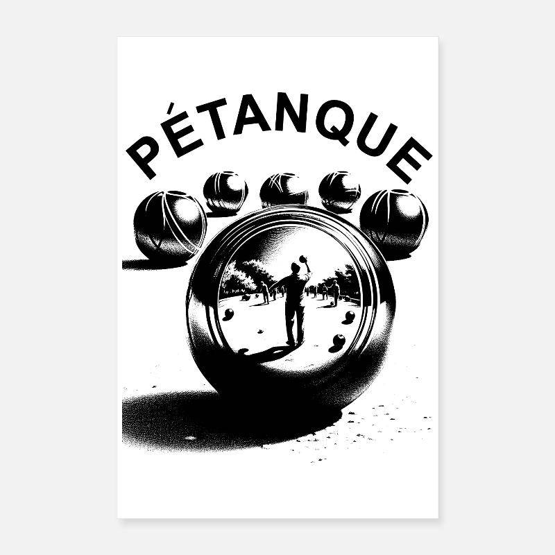 Pétanque Poster 40 x 60 cm