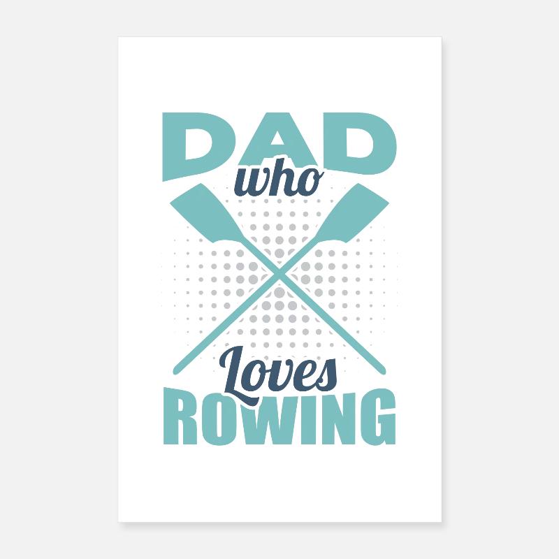 Père aviron Poster 40 x 60 cm