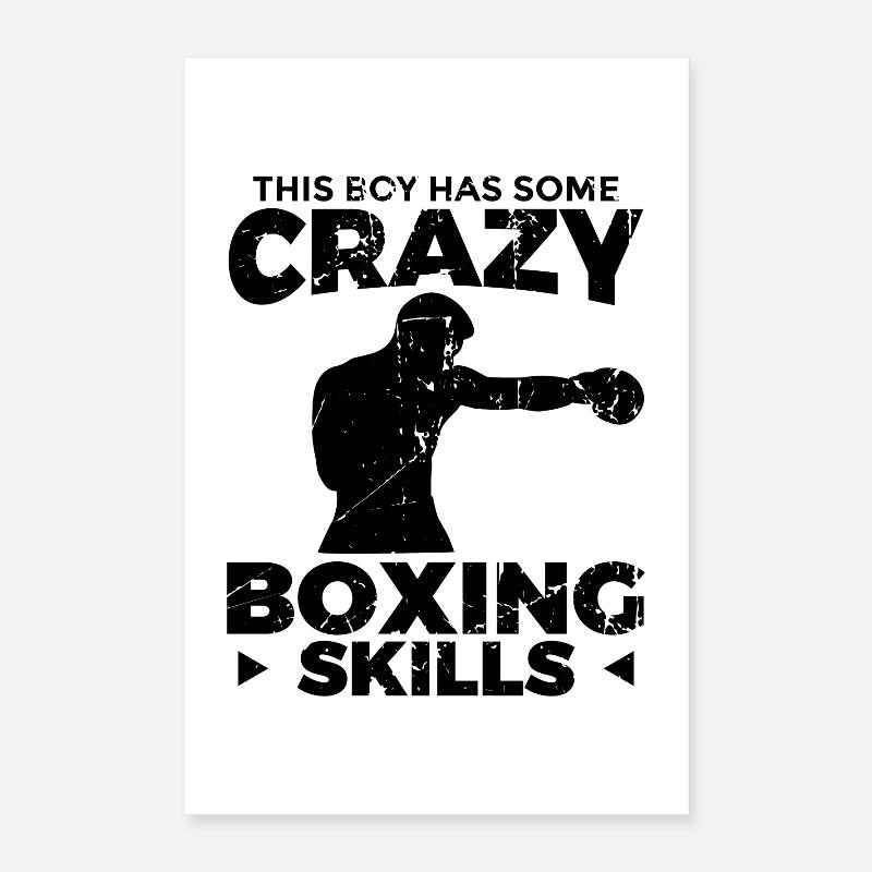 Boxer garçon Poster 40 x 60 cm
