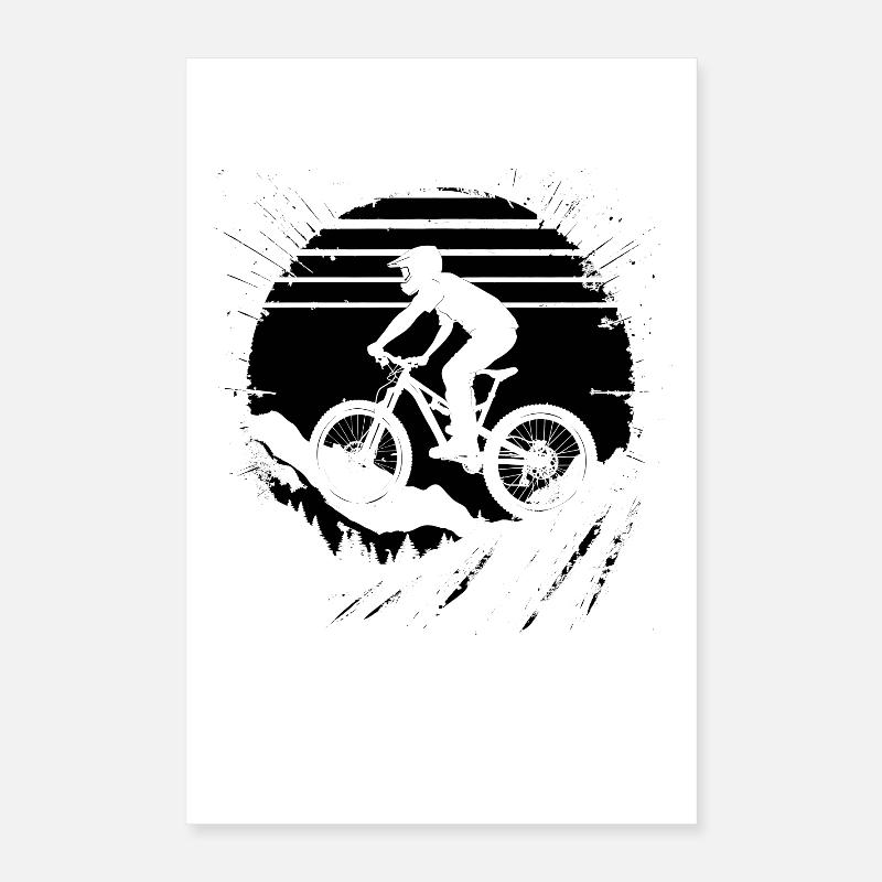 Graphismes de VTT Poster 40 x 60 cm