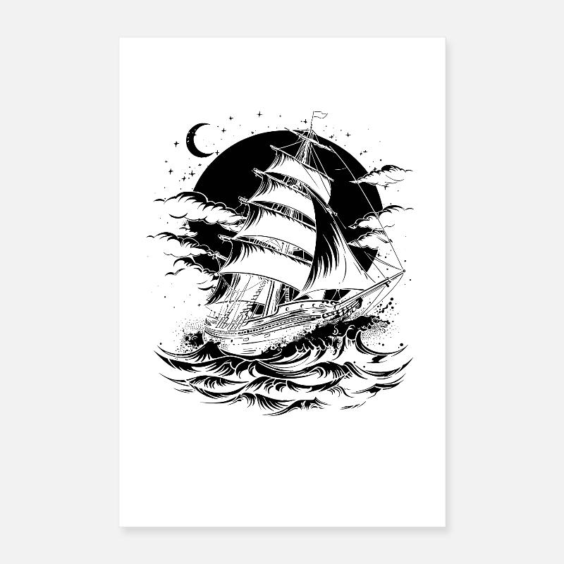 Sailing ship Poster 16" x 24" (40x60 cm)