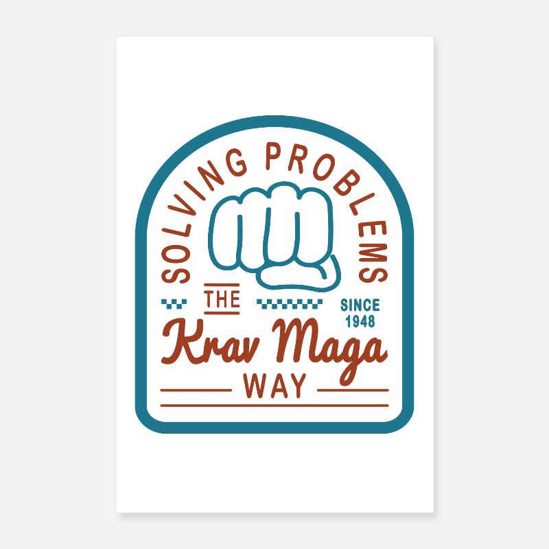 Solving problems the Krav Maga way Poster 16" x 24" (40x60 cm)