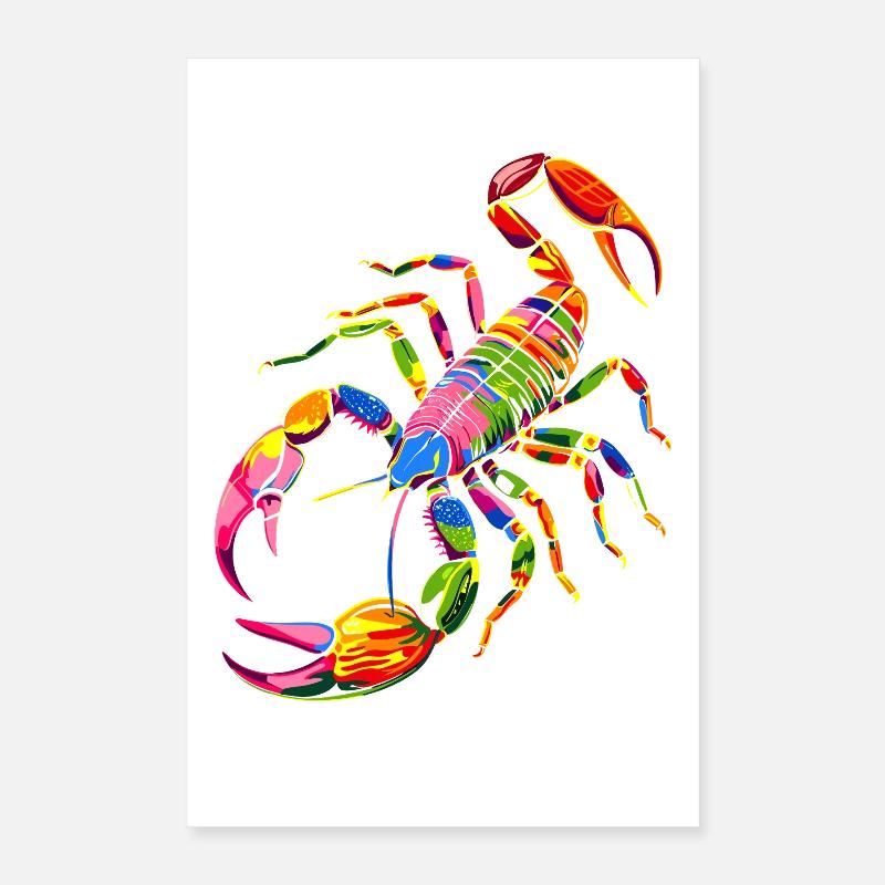 Scorpio Arachnids Scorpion Funny Scorpions Poster 16" x 24" (40x60 cm)