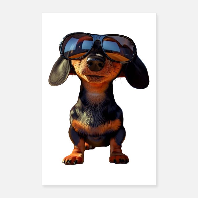 Teckel, Teckel, Teckel miniature, Dachshund Club, Teckel Poster 40 x 60 cm