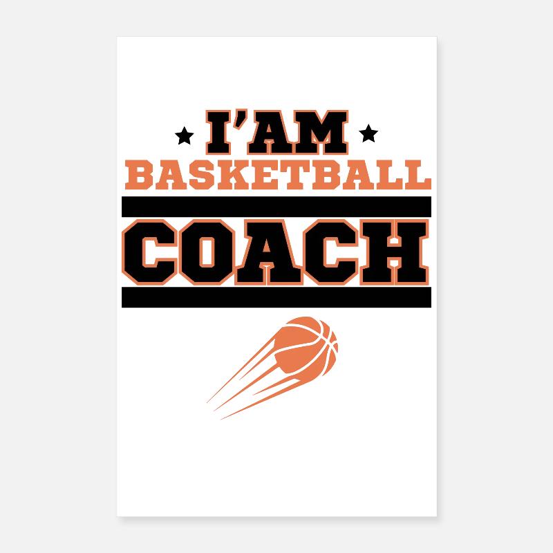 Basketball coach Poster 40 x 60 cm