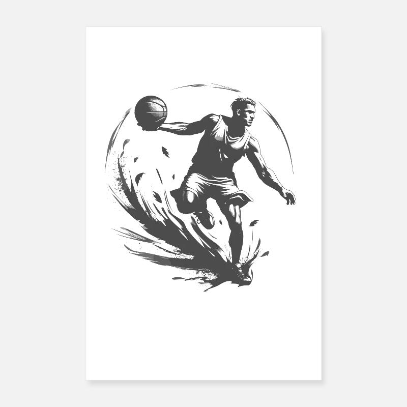 Basketteur Poster 40 x 60 cm