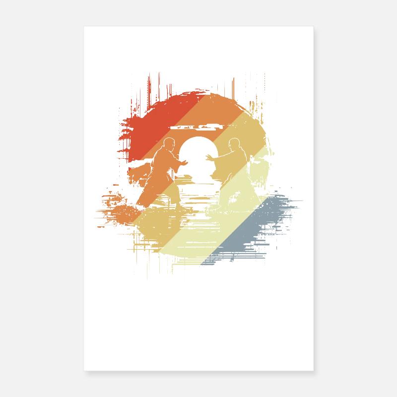 Graphismes de karaté Poster 40 x 60 cm