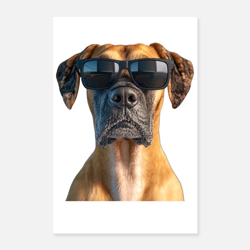 Deutsche Dogge Hatzrüde Saupacker Große Doggen Poster 40x60 cm