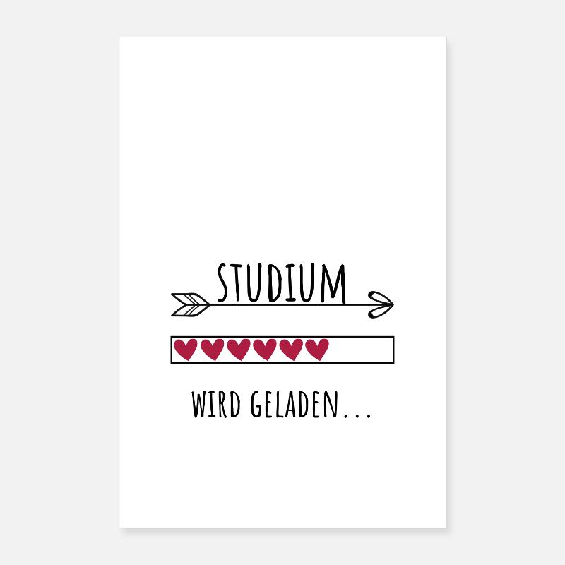 Studium Personalisierter Beruf Mädchen Poster 40x60 cm