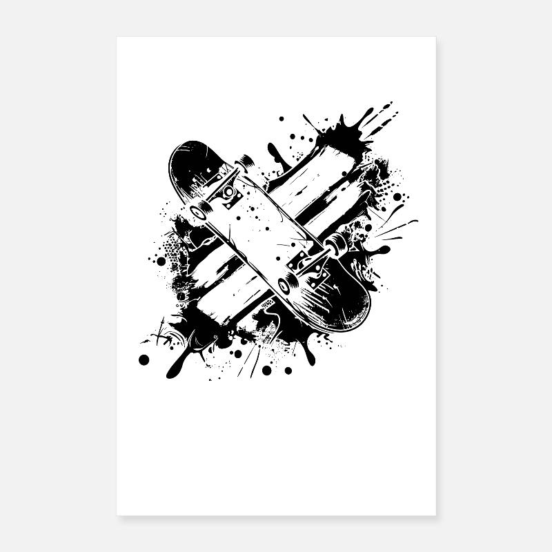 Skateboard Graffiti Poster 40 x 60 cm